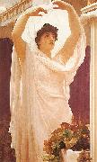 Frederic,lord leighton,p.r.a.,r.w.s English: Invocation France oil painting artist